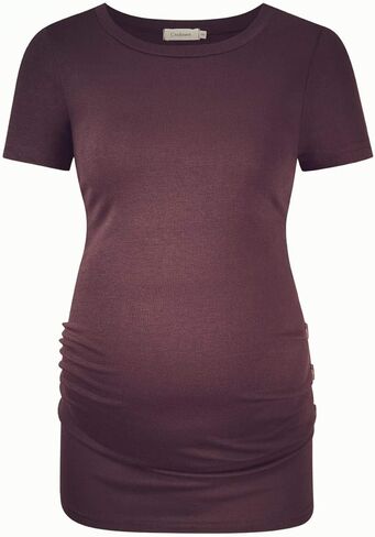 Coolmee Maternity Dress Womens Maternity Lace See Through V Neck Split Front Maxi Pregnancy Dresses for Photoshoot in Kuwait