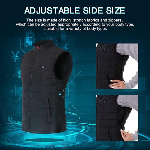 سترة CapEyes ساخنة، ملابس دافئة خفيفة الوزن تعمل بشحن USB للرجال والنساء مع حزمة بطارية للصيد/المشي لمسافات طويلة in Kuwait