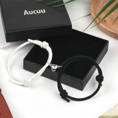 أساور زوجين مغناطيسية، أساور جاذبية متبادلة نذور بالحب الأبدي، أساور للأزواج قابلة للتعديل، هدايا مجوهرات تعبر عن الحب لصديقها وصديقتها وأفضل الأصدقاء in Kuwait