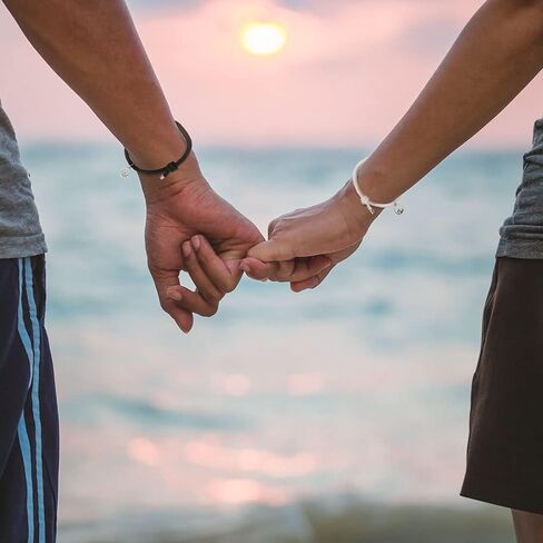 أساور زوجين مغناطيسية، أساور جاذبية متبادلة نذور بالحب الأبدي، أساور للأزواج قابلة للتعديل، هدايا مجوهرات تعبر عن الحب لصديقها وصديقتها وأفضل الأصدقاء in Kuwait