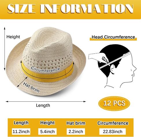 Wesiti 12 Pcs Hats for Men Women Panama Hats Men Cuban Hat with Colorful Band Cowboy Sombrero Hats for Summer Pool Beach Party in Saudi Arabia
