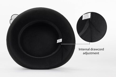 قبعات فيدورا بولر ديربي الكلاسيكية للسيدات - قبعة كنيسة كلاسيكية ذات حافة ملفوفة للجنسين لحفلات الزفاف in Kuwait