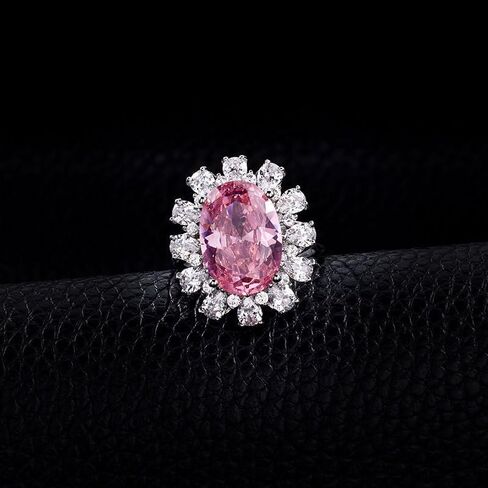 خاتم مفتوح مرصع بحجر زركونيا مكعب وردي قابل للتعديل من تاشيلونج - أناقة بدون مجهود لكل مناسبة! معدن، زركونيا مكعب in Kuwait