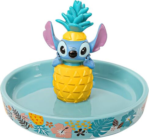 Disney Lilo & Stitch Ring Holder Jewelry Dish - Resin 3D Stitch Ring Dish - Official License Jewelry Tray for Engagement Ring in Saudi Arabia