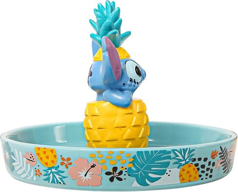 Disney Lilo & Stitch Ring Holder Jewelry Dish - Resin 3D Stitch Ring Dish - Official License Jewelry Tray for Engagement Ring in Saudi Arabia