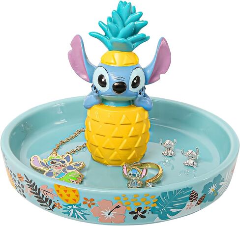 Disney Lilo & Stitch Ring Holder Jewelry Dish - Resin 3D Stitch Ring Dish - Official License Jewelry Tray for Engagement Ring in Saudi Arabia