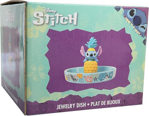 Disney Lilo & Stitch Ring Holder Jewelry Dish - Resin 3D Stitch Ring Dish - Official License Jewelry Tray for Engagement Ring in Saudi Arabia