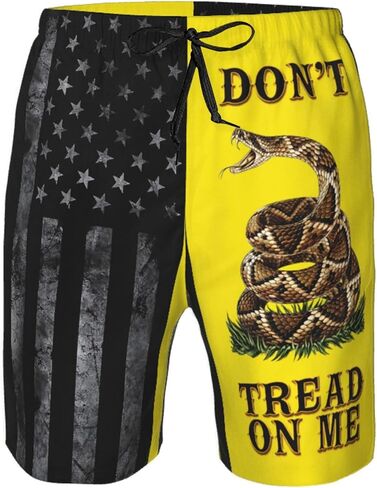 شوويك شورت رجالي للسباحة بعلم أمريكي صيفي لركوب الأمواج، شورت شاطئ سريع الجفاف مع سروال مبطن شبكي in Kuwait