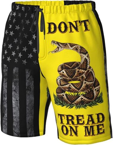 شوويك شورت رجالي للسباحة بعلم أمريكي صيفي لركوب الأمواج، شورت شاطئ سريع الجفاف مع سروال مبطن شبكي in Kuwait