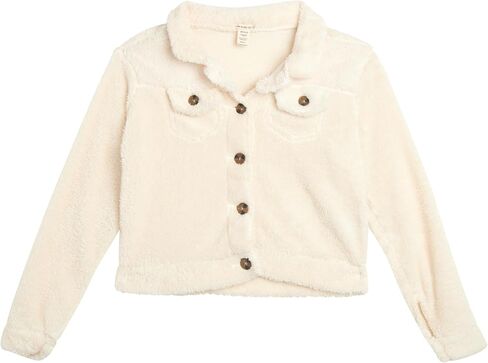 طقم بذلة للفتيات من One Step Up - قطعتان من سترة أو سترة من صوف الشيربا أو سترة ورومبير - طقم ملابس للشباب للفتيات، 7-12 in Kuwait