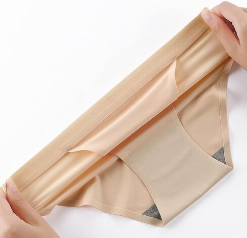 Buankoxy G-String Underwear for Women Seamless High Cut Invisible Bikini Panties Stretch Hipster Briefs 5 Pack in Kuwait