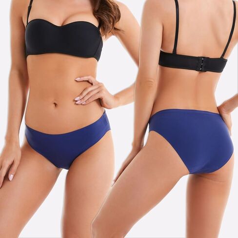 ملابس داخلية بيكيني نسائية من Bolivelan مكونة من 6 قطع بدون خياطة، لا تظهر سراويل داخلية قابلة للتمدد in Kuwait