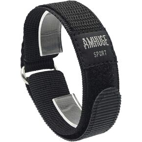 Hook & Loop Nylon Sport Watch Band-Waterproof Outdoor Watch Strap for Men or Women-Choice of Color & Width (18mm, 20mm, 22mm) in Kuwait