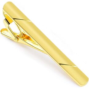 14K Gold Plated Tie Clip Square Edges Tie Tack Suitable for Business Man Wedding Gift in Saudi Arabia