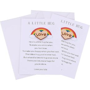 MIXJOY Cute Little Heart Pocket Hug Token Gift Card - Isolation NHS Social Distancing Thinking of You Love Gift for Family Friends