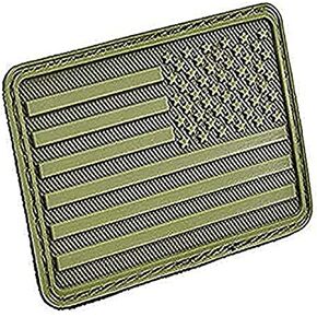 HAZARD 4 USA Flag (Right Arm) Rubber Patch - OD Green