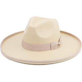 قبعة فيدورا كبيرة ذات حافة واسعة للنساء والرجال من اللباد من برو سيليا in Kuwait