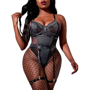 مجموعة الملابس الداخلية النسائية من SIREEY مع حزام رباط 3 قطع من ملابس داخلية غريبة من تيدي سناب بين الرجلين in Kuwait