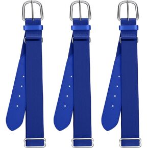 Hicarer 3 Pcs Youths Adult Baseball Softball Belt Girls Adjustable Elastic Uniform Belt PU Leather for Boys