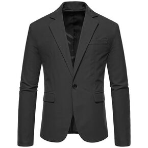 سترة رجالي مخملية بزر واحد بياقة مدببة وسترة كاجوال بقصة ضيقة in Kuwait