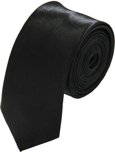 Soophen Mens Solid Color 2" Skinny Tie in Kuwait