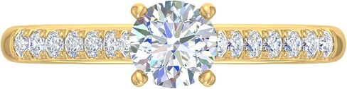 FINEROCK 1/2 Carat Prong Set Solitaire Diamond Engagement Ring Band in 14K Gold in Saudi Arabia
