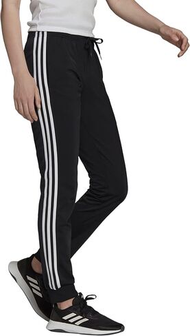 adidas Women's Size Essentials Fleece Tapered Cuff Pants, Black, X-Large/Tall in Saudi Arabia