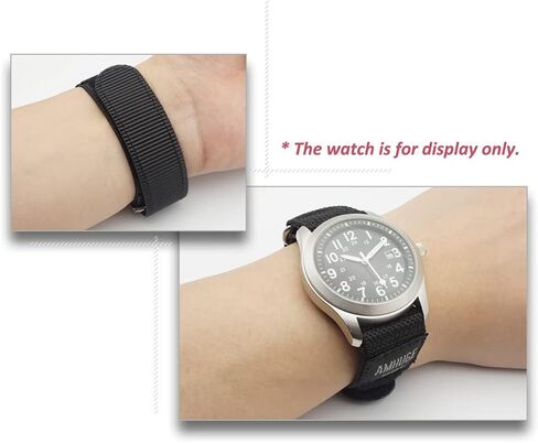 Hook & Loop Nylon Sport Watch Band-Waterproof Outdoor Watch Strap for Men or Women-Choice of Color & Width (18mm, 20mm, 22mm) in Kuwait