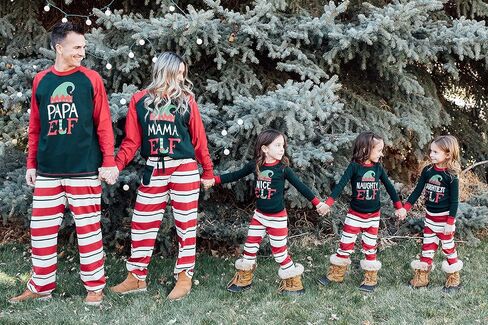 Lazy One Lights Out Matching Family Christmas Pajamas, Matching Christmas PJs For Family, Adult, Teen, Kid, and Baby Pajamas in Saudi Arabia