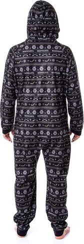 Harry Potter Mens' Hogwarts Christmas Sweater Hooded Union Suit Pajama in Saudi Arabia