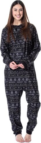 Harry Potter Mens' Hogwarts Christmas Sweater Hooded Union Suit Pajama in Saudi Arabia