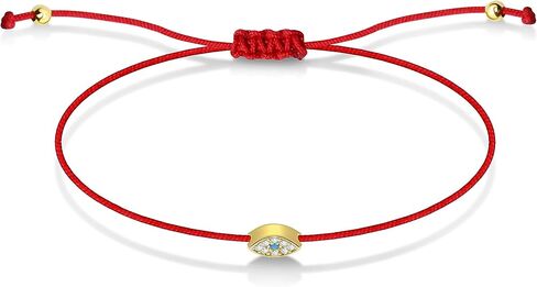 أساور ألف بيت من باولا بسلسلة حمراء من أساور حماية القدر مع عين الشر المتلألئة للحظ والبركات، تصميم للجنسين in Kuwait
