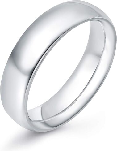 KAZITSAN 2mm 4mm 6mm Stainless Steel Rings for Women Men High Polish Plain Dome Silver/Gold/Rose Gold Wedding Band Comfort Fit in Kuwait