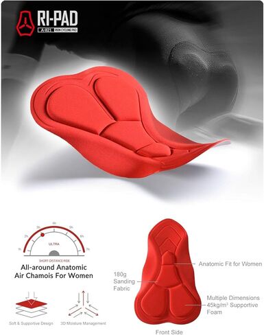 سراويل قصيرة مبطنة لركوب الدراجات للسيدات من RION، سراويل ضيقة للدراجات in Kuwait