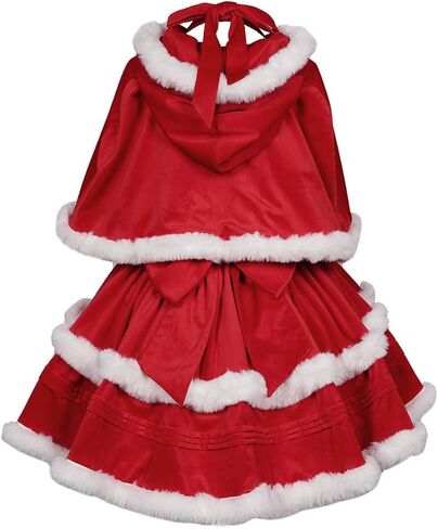 Women's Christmas Dress Skirt and Hooded Cloak Match in Kuwait