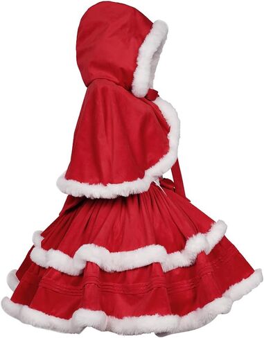 Women's Christmas Dress Skirt and Hooded Cloak Match in Kuwait