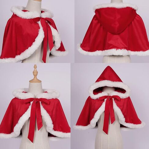 Women's Christmas Dress Skirt and Hooded Cloak Match in Kuwait