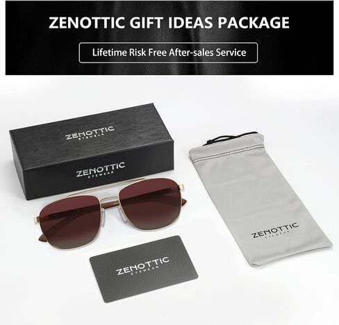 نظارات شمسية مستقطبة خشبية من ZENOTTIC للرجال حماية 100% من الأشعة فوق البنفسجية وصيد الأسماك وقيادة الجولف in Kuwait