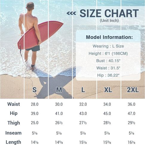سروال سباحة رجالي من Yaavii مع بطانة ضغط، شورت شاطئ سريع الجفاف مع جيب بسحاب in Kuwait