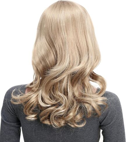 Onedor Full Head Beautiful Long Curly Wave Stunning Wig Charming Curly Costume Wigs with Fringe (24H613 Blonde Highlights) in Kuwait
