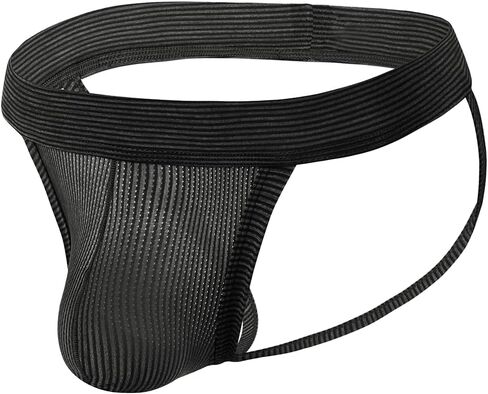 Arjen Kroos Men's Jockstrap Underwear Breathable Mesh Athletic Supporter Jock Straps,BLACK-ak2155,Large in Saudi Arabia