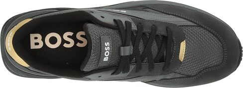 BOSS Men's Leather Low Profile Run Inspired Sneaker in Kuwait