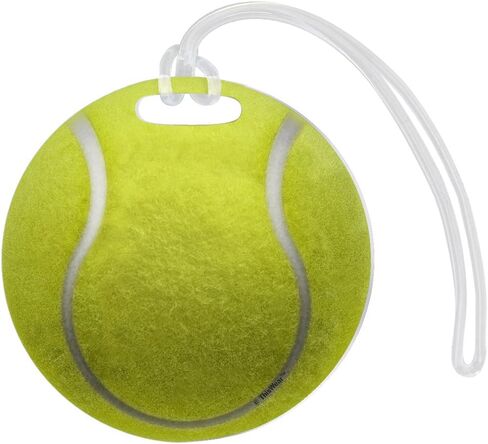 علامة حقيبة التنس، علامة حقيبة كرة التنس، هدايا معدات التنس، مضرب التنس، علامة حقيبة هدية، 2-حزمة من الألومنيوم، علامات الأمتعة الدائرية in Kuwait