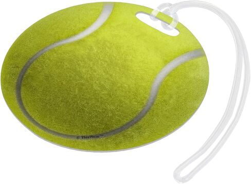 علامة حقيبة التنس، علامة حقيبة كرة التنس، هدايا معدات التنس، مضرب التنس، علامة حقيبة هدية، 2-حزمة من الألومنيوم، علامات الأمتعة الدائرية in Kuwait