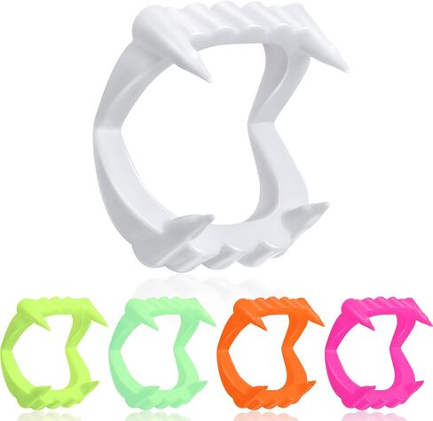 60 Pcs Halloween Vampire Teeth Plastic Vampire Fangs Bright Color Halloween Fake Teeth Cosplay Costume Accessories for Kids Adults Halloween Party Favors and Supplies in Saudi Arabia