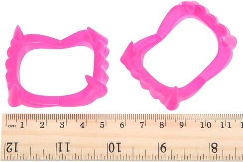60 Pcs Halloween Vampire Teeth Plastic Vampire Fangs Bright Color Halloween Fake Teeth Cosplay Costume Accessories for Kids Adults Halloween Party Favors and Supplies in Saudi Arabia