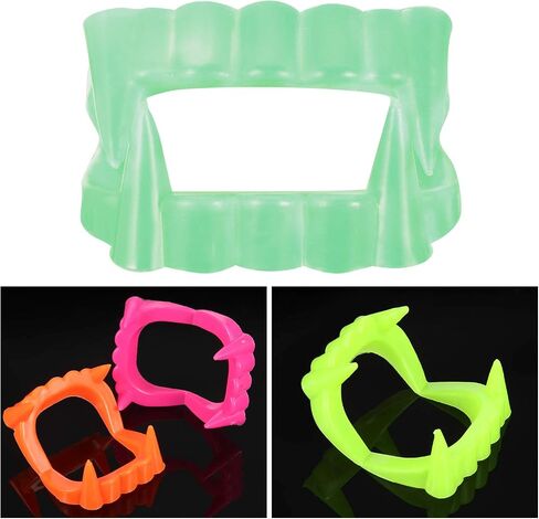 60 Pcs Halloween Vampire Teeth Plastic Vampire Fangs Bright Color Halloween Fake Teeth Cosplay Costume Accessories for Kids Adults Halloween Party Favors and Supplies in Saudi Arabia