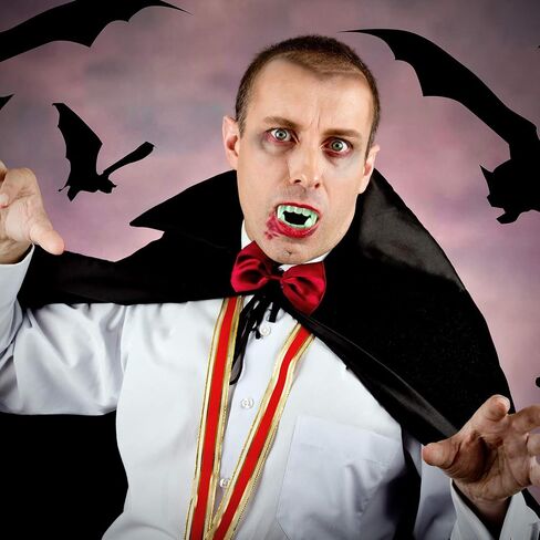 60 Pcs Halloween Vampire Teeth Plastic Vampire Fangs Bright Color Halloween Fake Teeth Cosplay Costume Accessories for Kids Adults Halloween Party Favors and Supplies in Saudi Arabia
