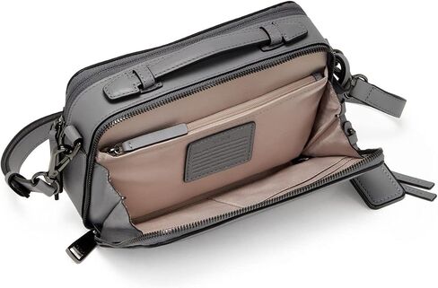 TUMI Voyageur Mari Crossbody - Luxe Leather Crossbody Purse - With Slots for Card Wallet - Works As Phone Crossbody Bag - For Everyday Use - Pearl Grey - 5.0" X 8.0" X 2.5" in Saudi Arabia
