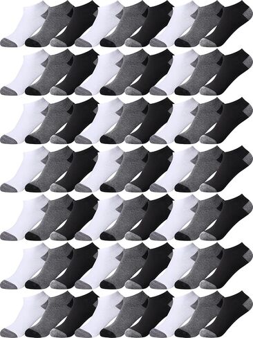 Hicarer 150 Pairs Men's Cushion Ankle Socks Breathable Casual Socks Comfort Men Low Cut Sock for Men Sports Outdoor Running in Kuwait
